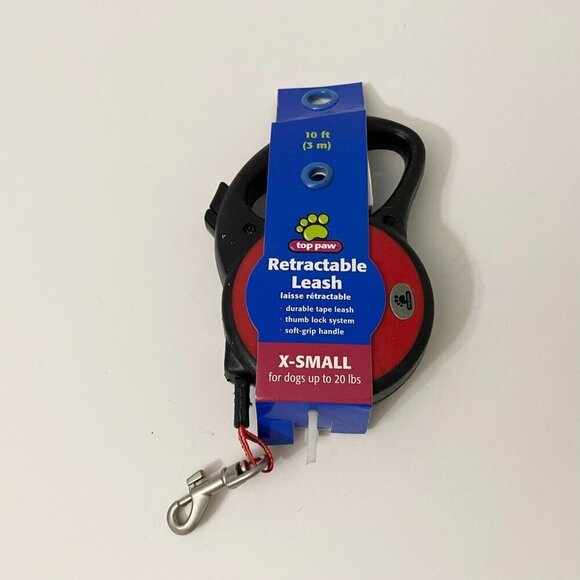 Top Paw 10 Ft Retractable Dog Leash Size XS X Small - Picture 1 of 15